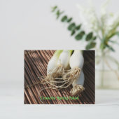 Crunchy Spring Salad Postkarte (Stehend Vorderseite)