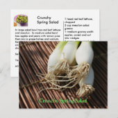 Crunchy Spring Salad Postkarte (Vorne/Hinten)