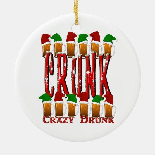 CRUNK - Crazy Drunk Keramik Ornament (Hinten)