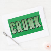 Crunk, Funny Slang Rechteckiger Aufkleber (Umschlag)