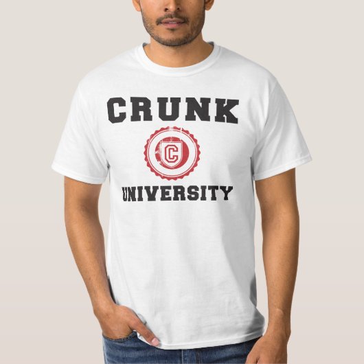 Crunk Universität T-Shirt (Vorderseite)