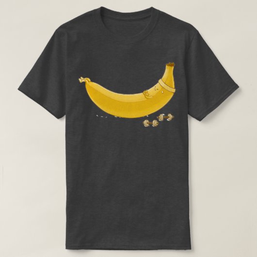 Cruns Banana versuchen harte Arbeit auszuführen T-Shirt (Design vorne)