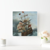 Crusade ahoy quadratische wanduhr (Zuhause)