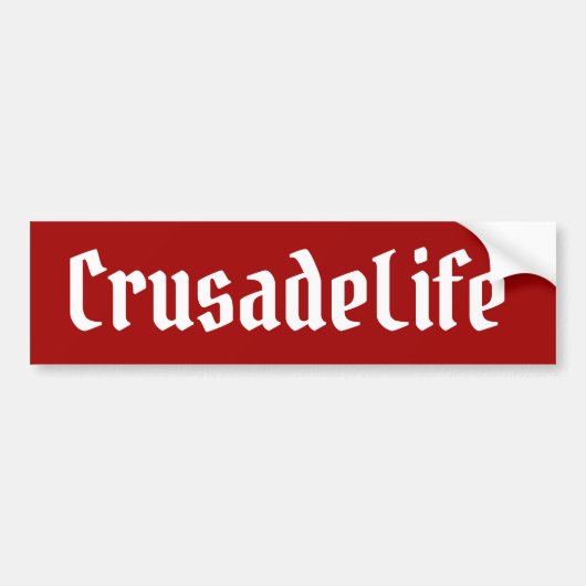 Crusade Life Autoaufkleber (Vorne)