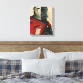 Crusader Knight Illustration Leinwanddruck (Insitu (Schlafzimmer))