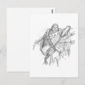 Crusader Knight Postkarte (Vorne/Hinten)