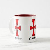 Crusader-Tasse für den Kaffee Zweifarbige Tasse (Vorderseite Links)