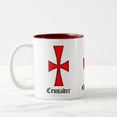 Crusader-Tasse für den Kaffee Zweifarbige Tasse (Links)