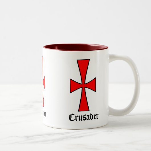 Crusader-Tasse für den Kaffee Zweifarbige Tasse (Rechts)