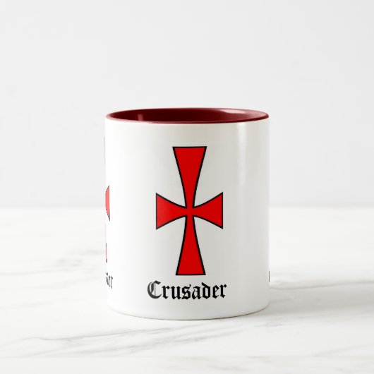 Crusader-Tasse für den Kaffee Zweifarbige Tasse (Mittel)