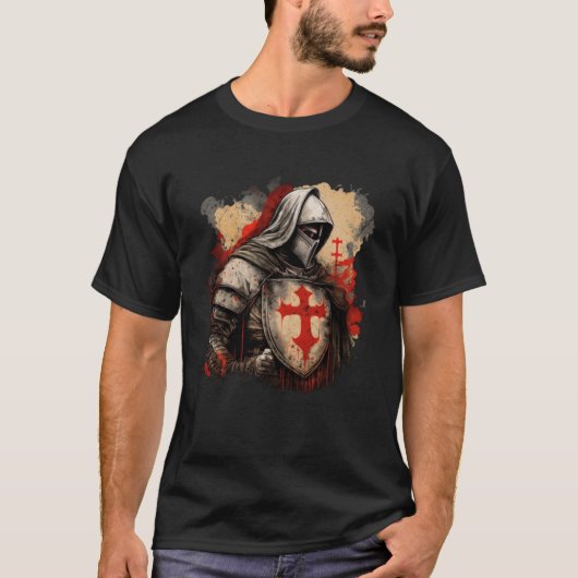 Crusader Templar Knights Christians T-Shirt (Vorderseite)