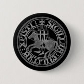 Crusader Templar Knights Siegel Logo Deus Vult alt Button (Vorderseite)