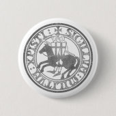 Crusader Templar Knights Siegel Logo Deus Vult old Button (Vorderseite)