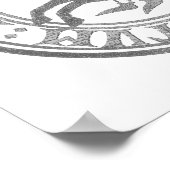 Crusader Templar Knights Siegel Logo Deus Vult old Poster (Ecke)