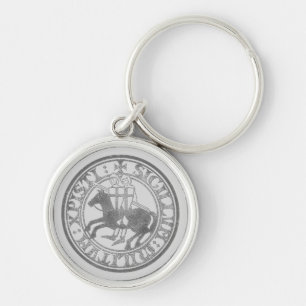 Crusader Templar Knights Siegel Logo Deus Vult old Schlüsselanhänger