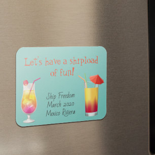 Cruse Door Stateroom Magnet trinkt Cocktails