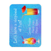 Cruse Door Stateroom Magnet trinkt Cocktails (Vertikal)