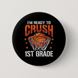 Crush 1. Grade Bysketbyll Byck to School Boys Kind Button