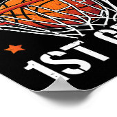 Crush 1. Klasse Basketball Zurück zur Schule Kinde Poster (Ecke)