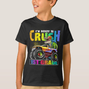 Crush 1. Klasse Dinosaurier Monster Truck T-Shirt