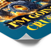 Crush 2026 Monster Truck New Year Party Countdown  Poster (Ecke)