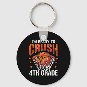 Crush 4. Klasse Basketball Zurück zur Schule Junge Schlüsselanhänger