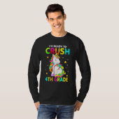Crush 4th Grade Dabbing Unicorn Back To School Gir T-Shirt (Vorne ganz)