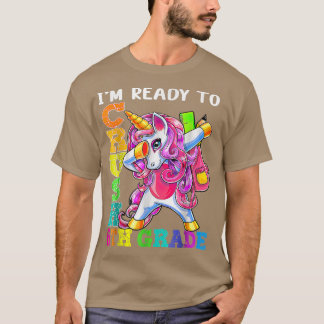 Crush 6th Grade Dabbing Unicorn Back To School Gir T-Shirt