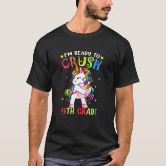 Crush 9. Grade Funny Unicorn Zurück zur Schule T-Shirt
