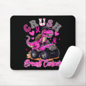 Crush Breast Cancer Dinosaur T Rex Monster Truck B Mousepad (Mit Mouse)