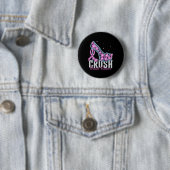 Crush Brustkrebs Bling Ribbon Button (Beispiel)