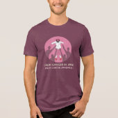 Crush Cancer In Style Tri-Blend Shirt (Vorderseite)