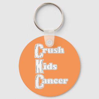 "Crush Kids Cancer" Orange Schlüsselanhänger