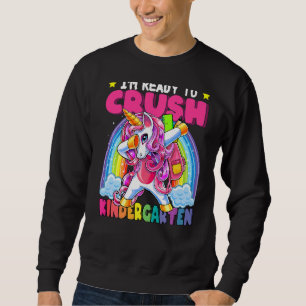 Crush Kindergarten Dabbing Einhorn zurück zur Schu Sweatshirt