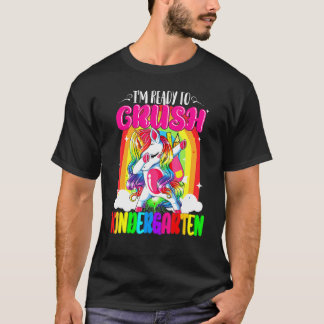 Crush Kindergarten Dabbing Einhorn zurück zur Schu T-Shirt