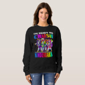Crush Kindergarten Dabbing Unicorn Back To School  Sweatshirt (Vorne ganz)
