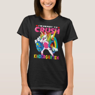 Crush Kindergarten Entschlackung Einhorn Zurück in T-Shirt