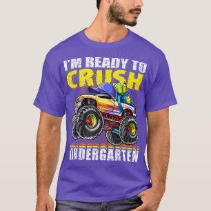 Crush Kindergarten Monster Truck Rucksack zurück T-Shirt