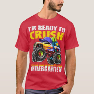 Crush Kindergarten Monster Truck Rucksack zurück T-Shirt