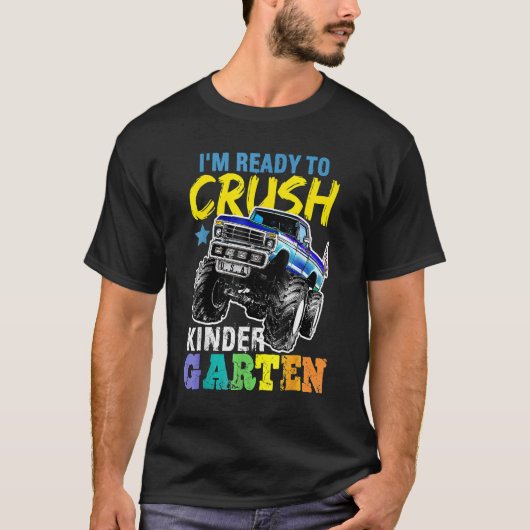 Crush Kindergarten Monster Zurück zur Schule T-Shirt (Vorderseite)