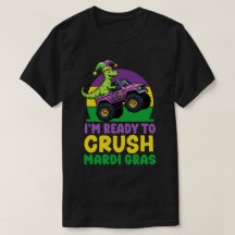 Crush Mardi Gras Monster Truck Dinosaur rex Todd