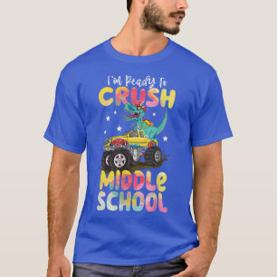 Crush Middle School Dinosaur Monster Truck Back To T-Shirt