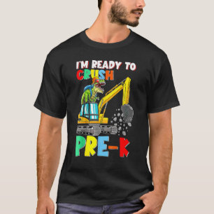 Crush Pre K Baustellenwagen Dinosaurier Zurück zur T-Shirt