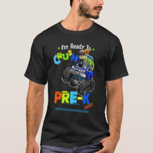 Crush Pre-K Dinosaurier Monster Truck zurück zur S T-Shirt