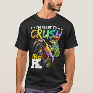 Crush Pre-K Dinosaurier Monster Truck zurück zur S T-Shirt