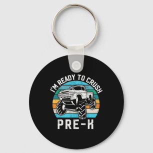 Crush Pre-k Geschenkmonster Truck erster Tag der p Schlüsselanhänger