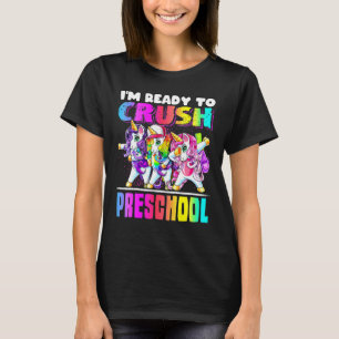 Crush Preschool Dabbing Einhorn Zurück zur Schule T-Shirt