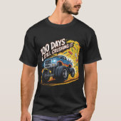  Crushed 100 Days of School Monster Truck Shirt Bo (Vorderseite)