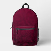 Crushed Bloom Bedruckter Rucksack (Vorderseite)