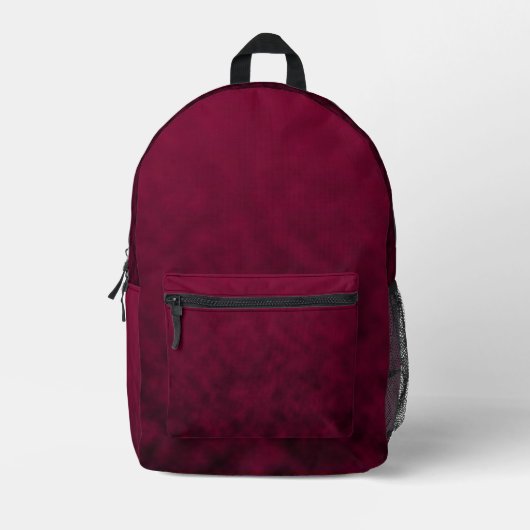 Crushed Bloom Bedruckter Rucksack (Vorderseite)